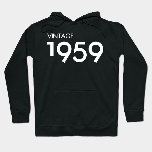 Vintage 1959 Gift 61st Birthday Party Hoodie by Damsin